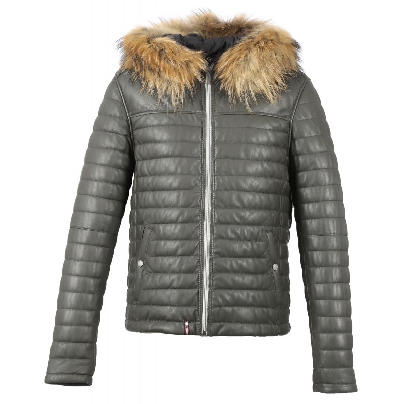 doudoune vrai fourrure