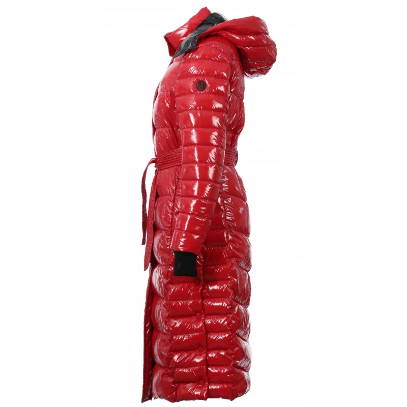 doudoune rouge longue