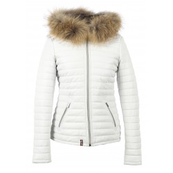 doudoune fourrure blanche