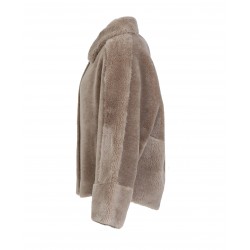 HELEN (REF. 63748) COGNAC - FAUX SHEARLING REVERSIBLE JACKET (100% WOOL)