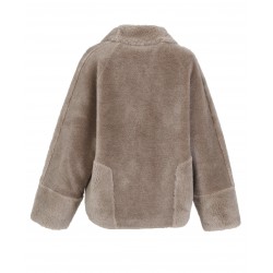 HELEN (REF. 63748) COGNAC - FAUX SHEARLING REVERSIBLE JACKET (100% WOOL)