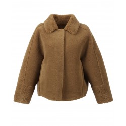 HELEN (REF. 63748) COGNAC - FAUX SHEARLING REVERSIBLE JACKET (100% WOOL)