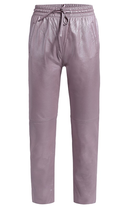 Pantalon cuir rose online