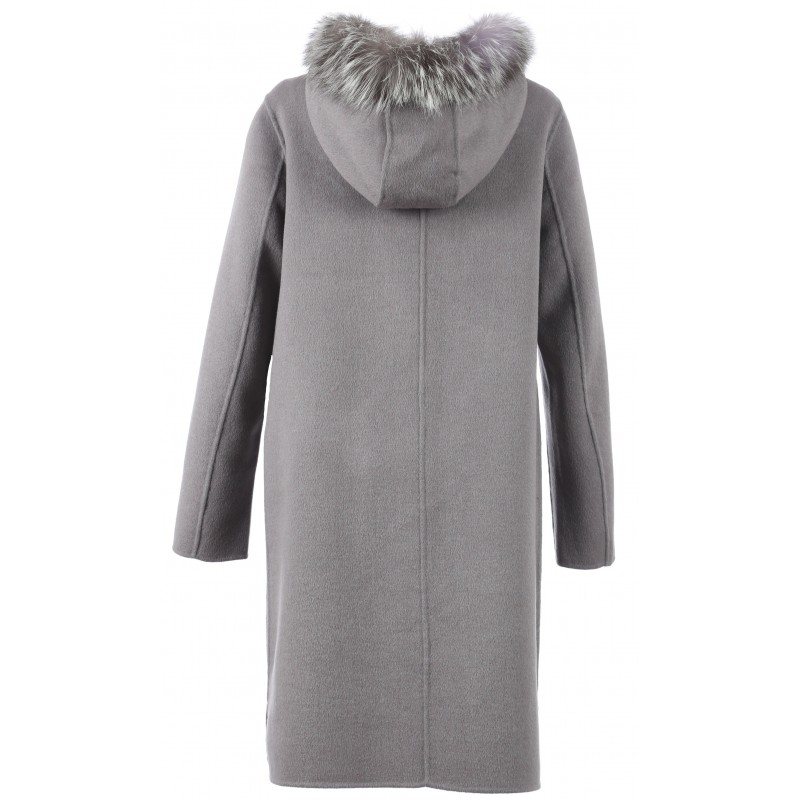 dark grey wool coat