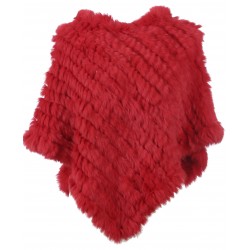 DAVOS (REF. 56034) FIRE - REAL FUR PONCHO