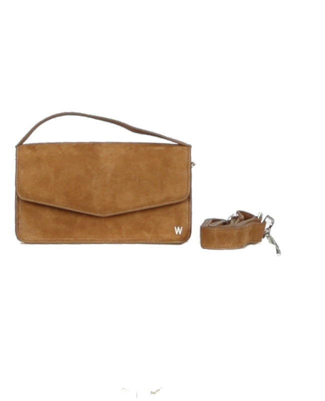 NANO (REF. 65276) MARRON CLAIR  - SAC EN CHEVRE VELOURS