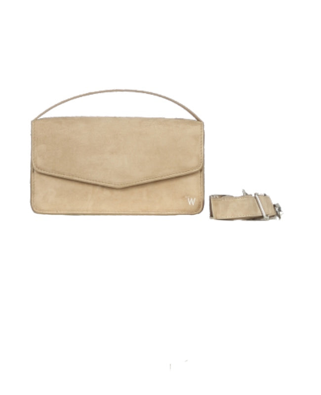 NANO (REF. 65276) BEIGE - SAC EN CHEVRE VELOURS
