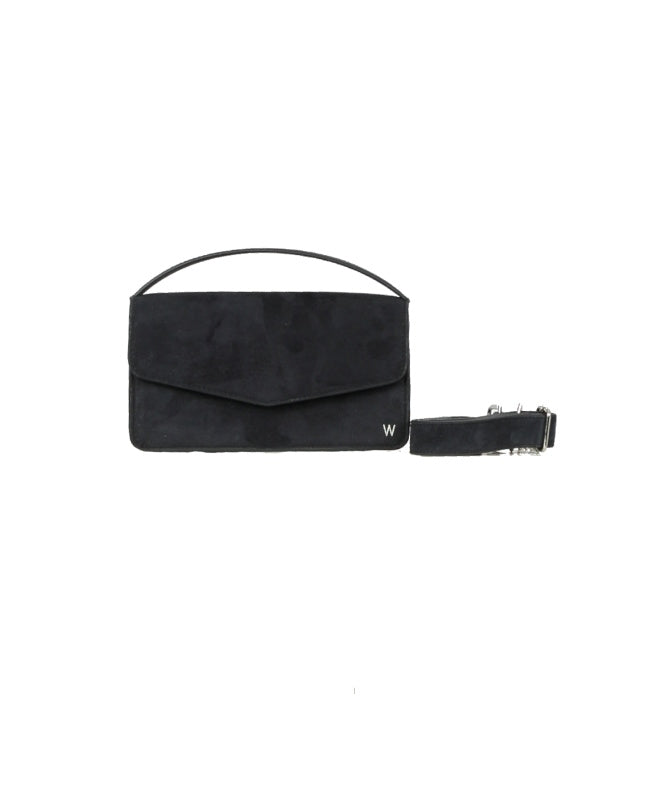 NANO (REF. 65276) BLEU MARINE- SAC EN CHEVRE VELOURS