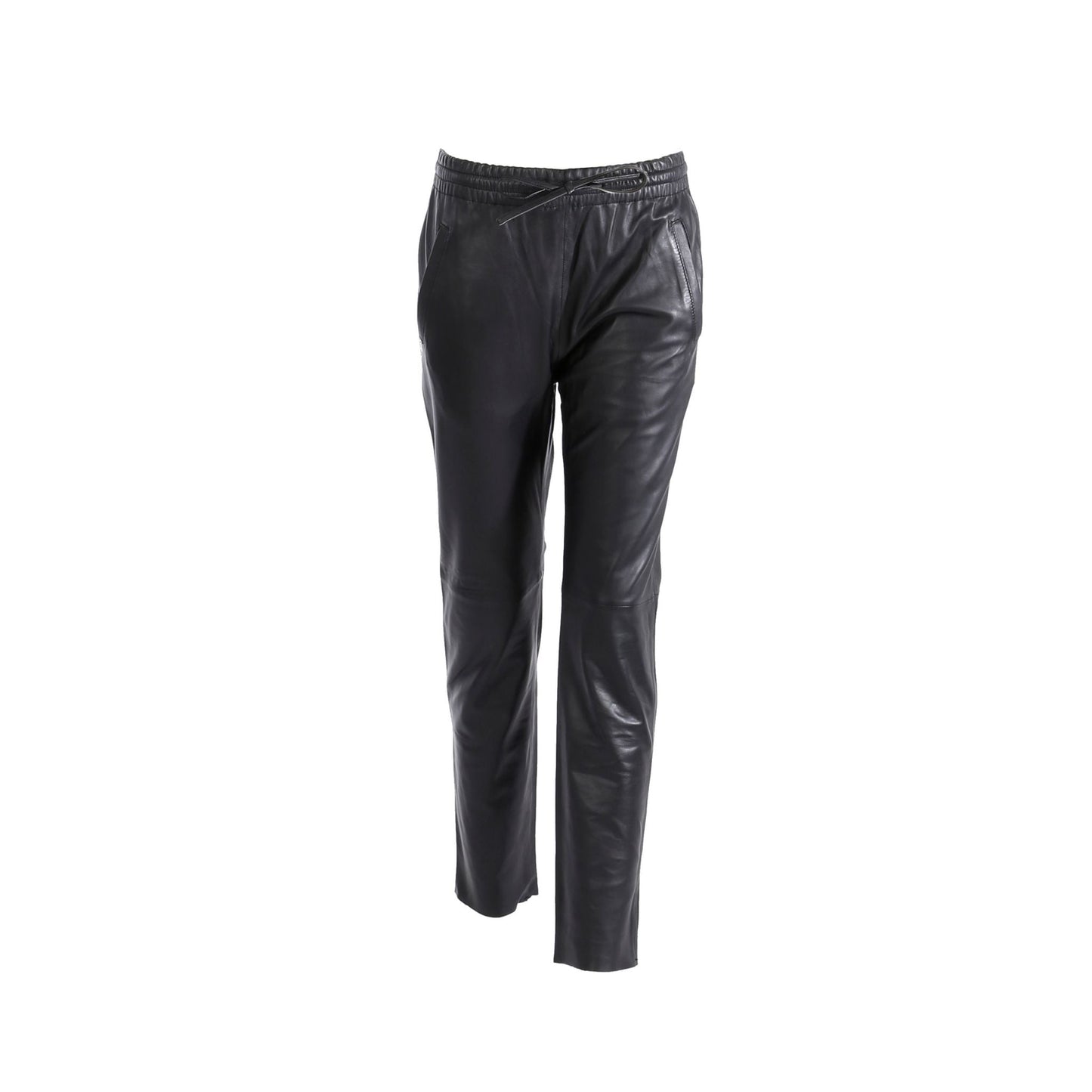 GIFT (REF. 63641) NOIR - PANTALON JOGPANT CUIR VÉRITABLE OAKWOOD