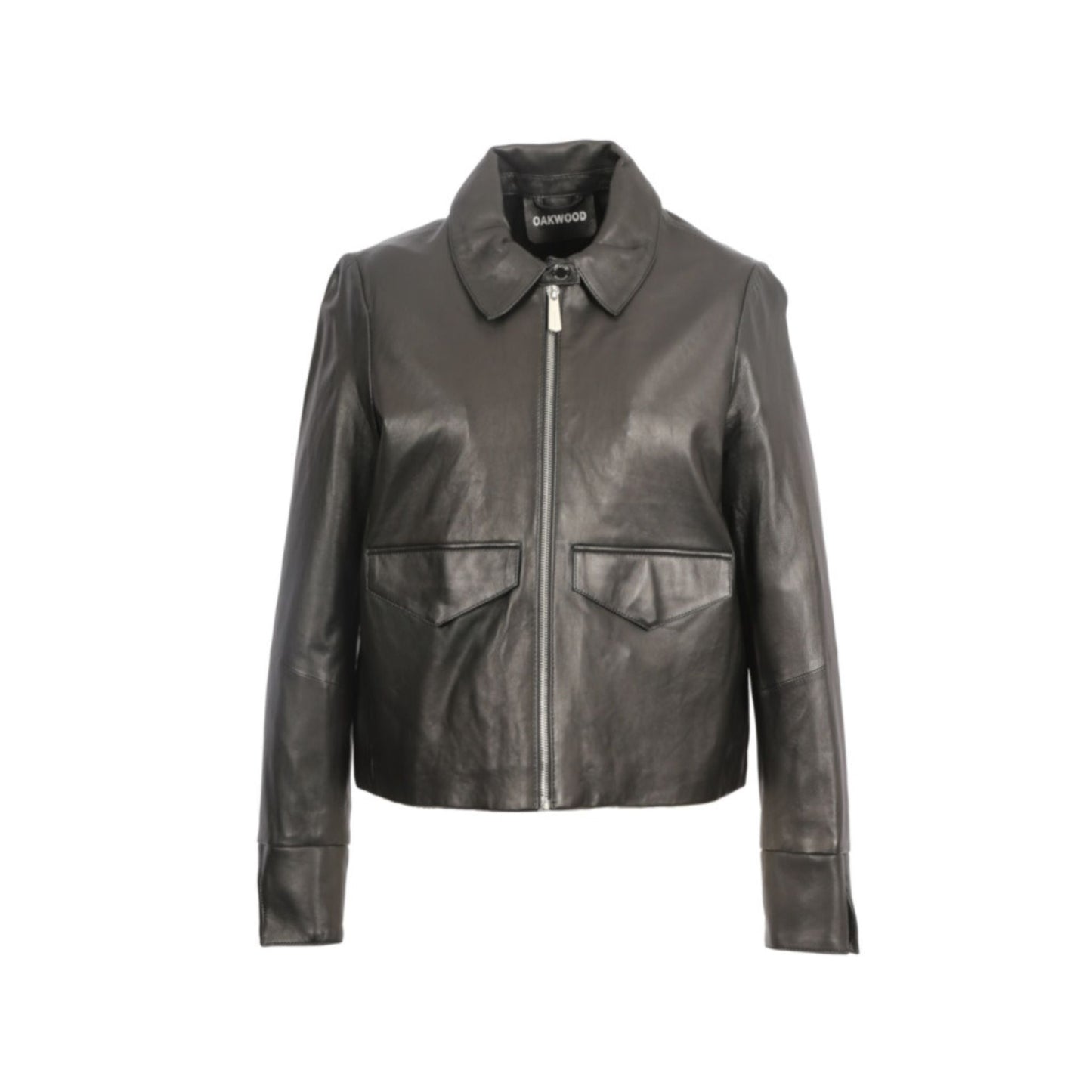 DARLA (REF. 64790) NOIR VESTE EN CUIR VÉRITABLE OAKWOOD