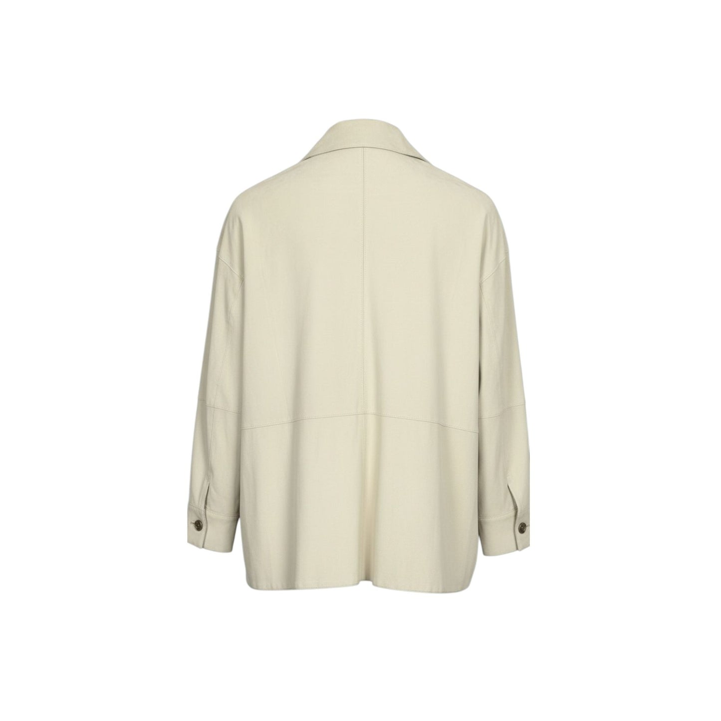 SUBLIMA (REF. 65039) IVOIRE- CHEMISE EN CUIR DE CHEVRE VELOURS