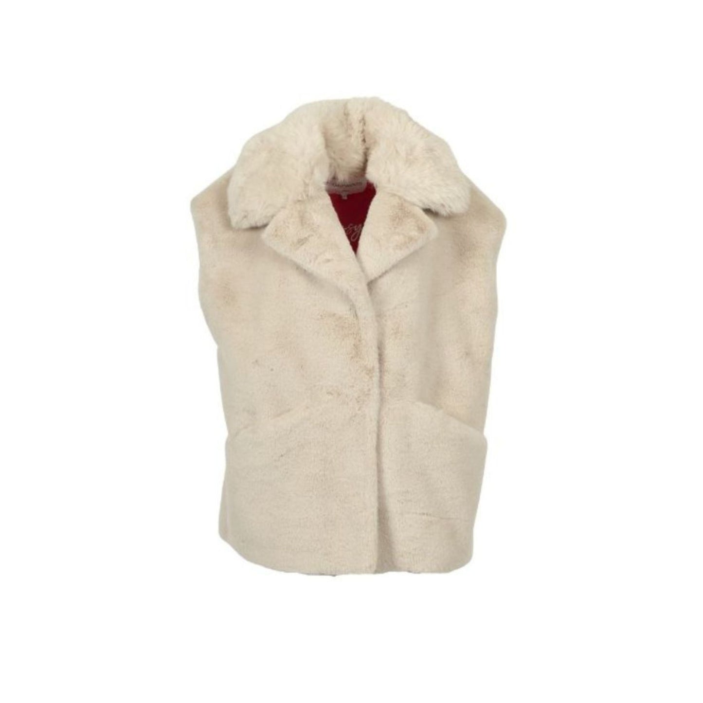 ENOLA (REF. 65097) IVOIRE - GILET EN FAUSSE FOURRURE OAKWOOD