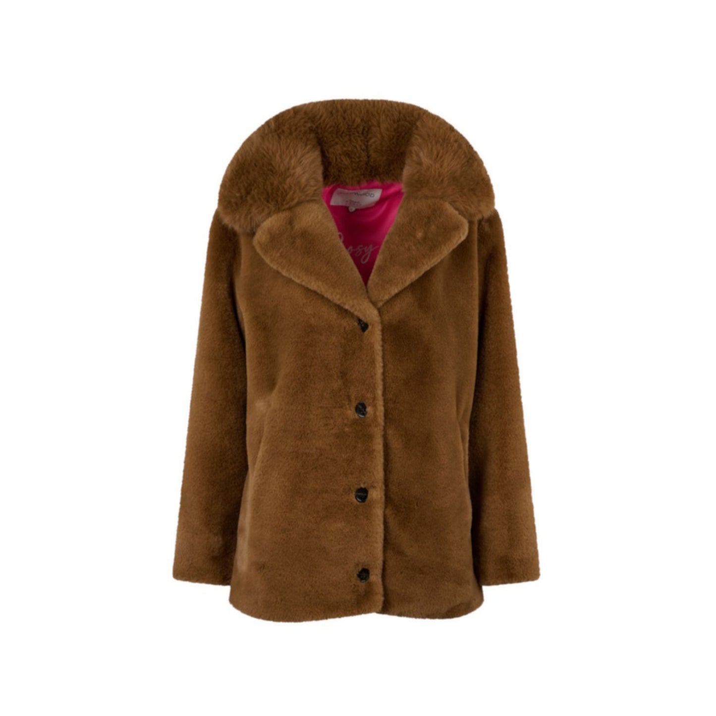 KANDA (REF. 65099) NOISETTE - VESTE EN FAUSSE FOURRURE OAKWOOD