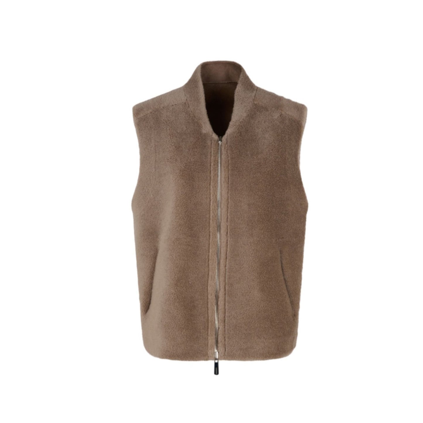 CHELLY (REF. 65146) TAUPE - GILET REVERSIBLE EFFET PEAU LAINEE OAKWOOD