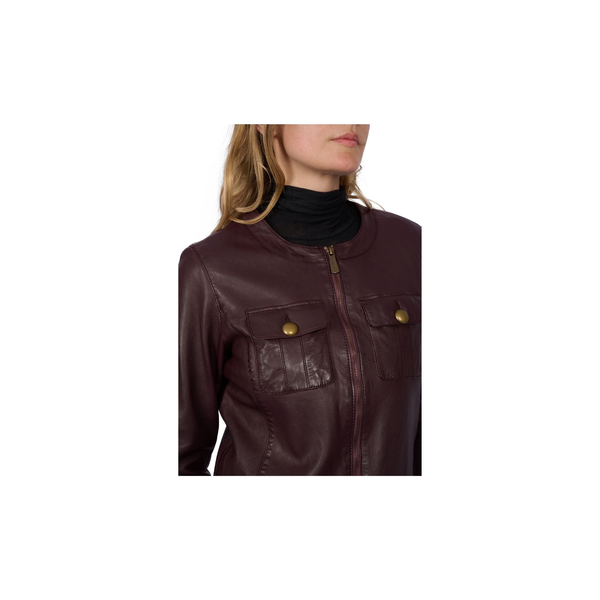 SUSAN (REF. 65161) PORTO - LEATHER JACKET – OAKWOOD