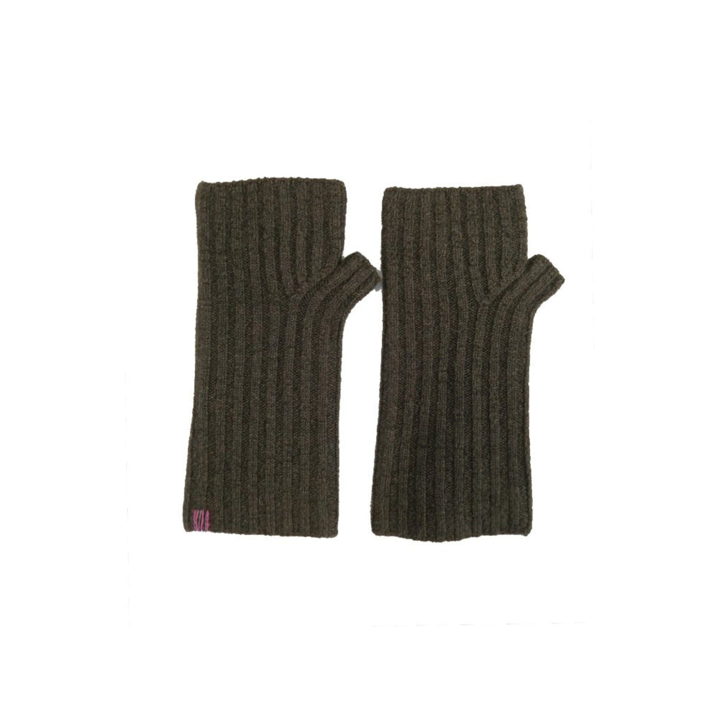 DIVINE (REF. 65165) KAKI- MITAINES EN CASHMERE OAKWOOD