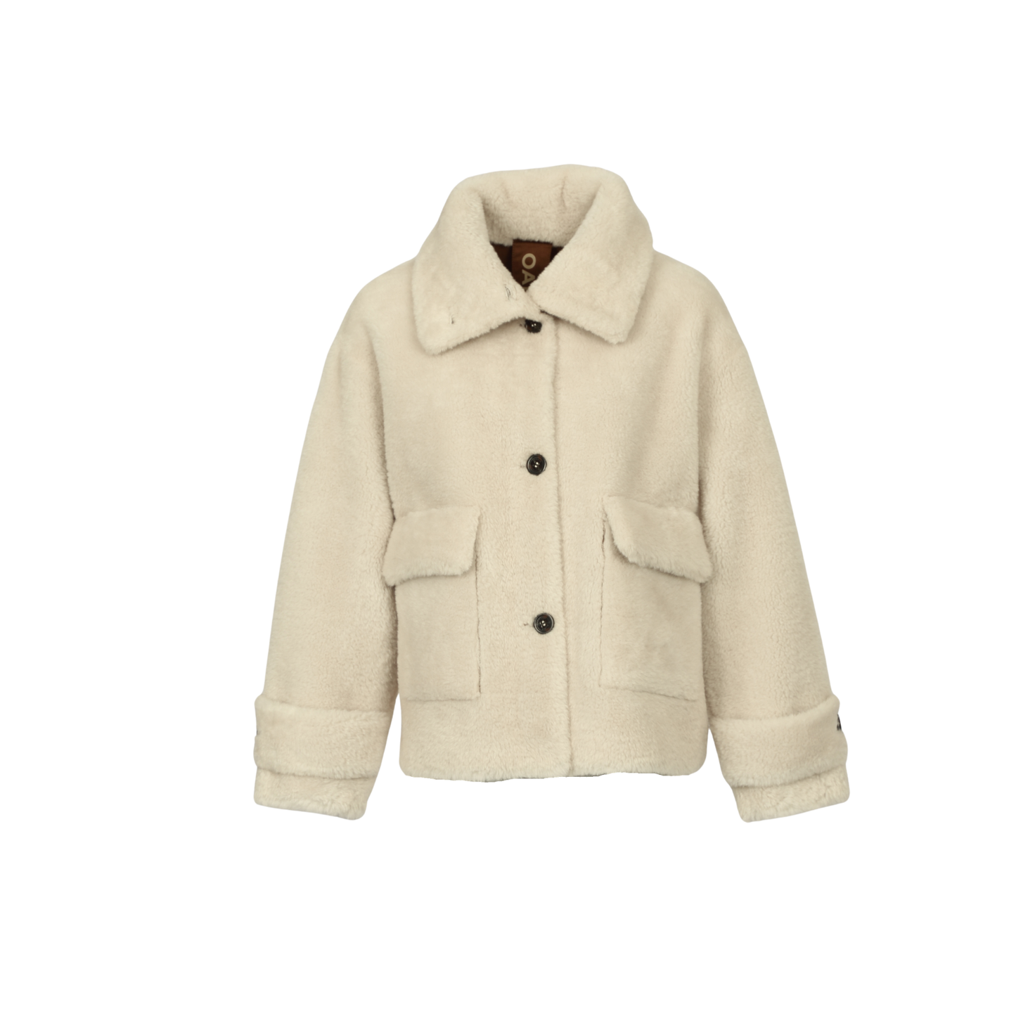 ANNE  (REF. 65252) MARRON CLAIR - VESTE EN FAUSSE FOURRURE