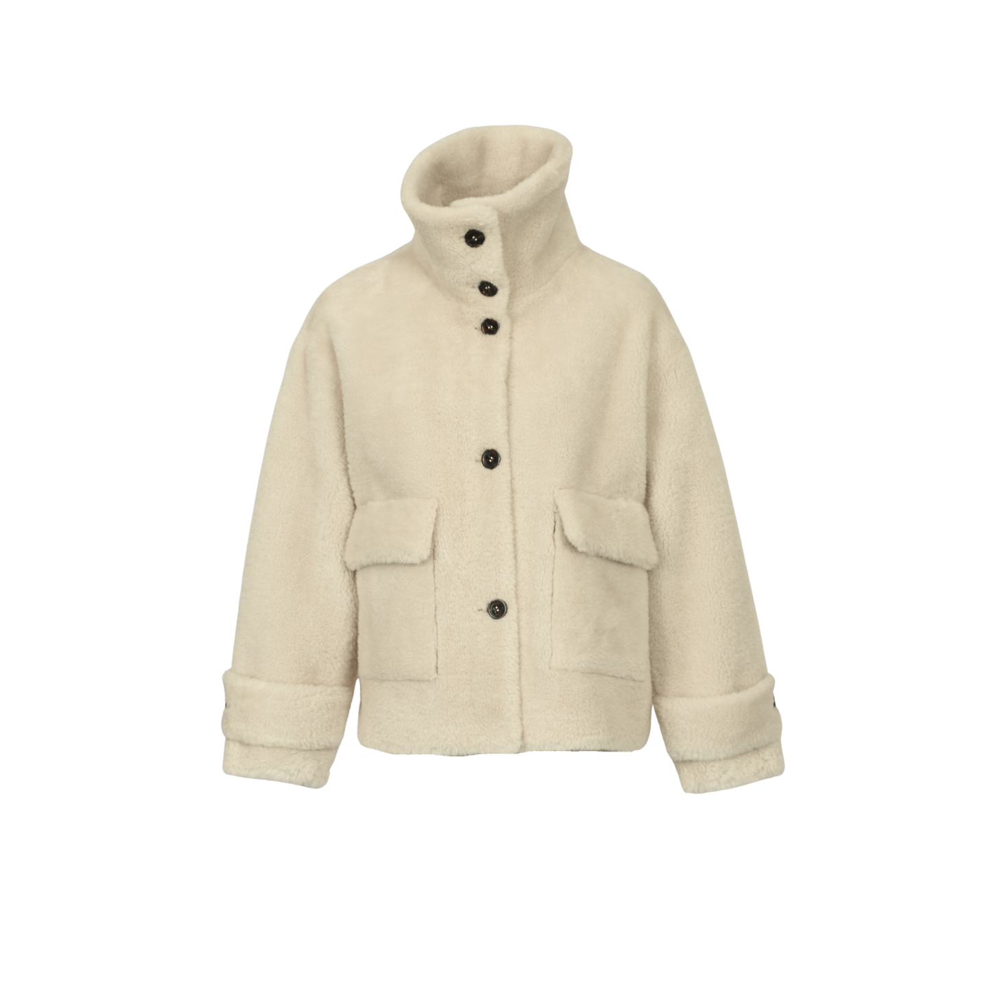 ANNE  (REF. 65252) MARRON CLAIR - VESTE EN FAUSSE FOURRURE
