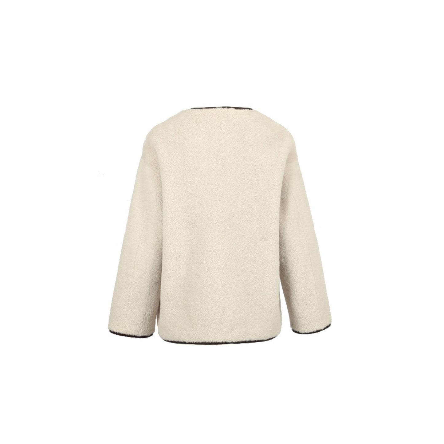 HERMINE  (REF. 65252) TABACCO  - VESTE EN FAUSSE FOURRURE