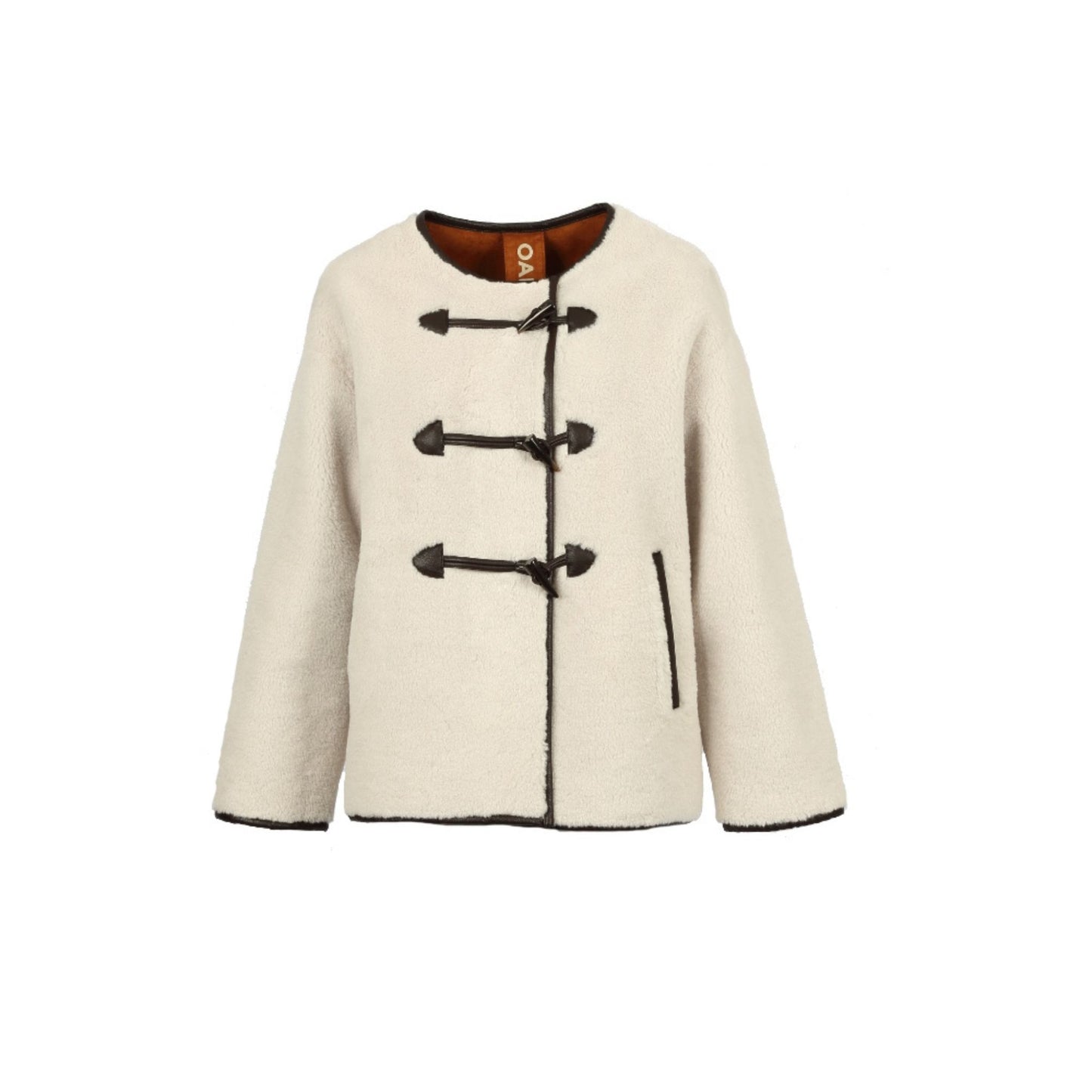 HERMINE  (REF. 65252) TABACCO  - VESTE EN FAUSSE FOURRURE