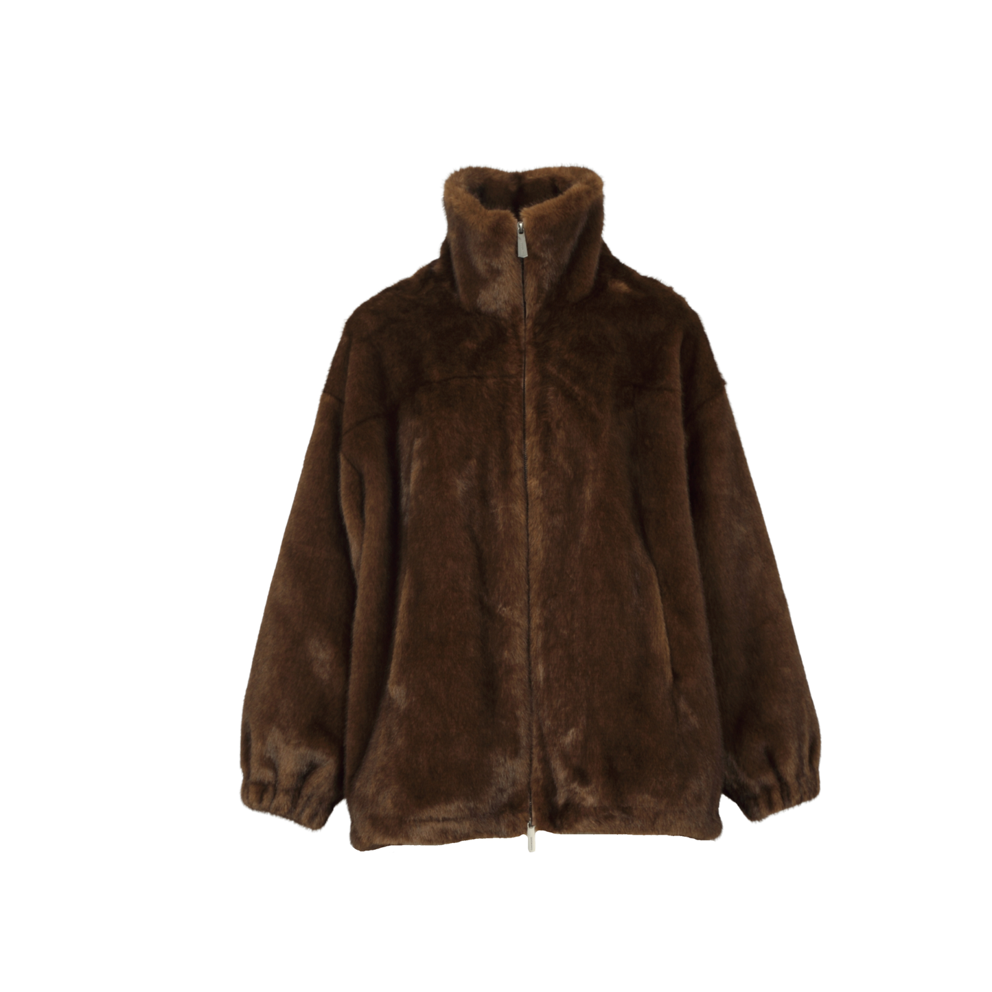 AGNES (REF. 65290) CHOCO - BLOUSON EN FAUSSE FOURRURE