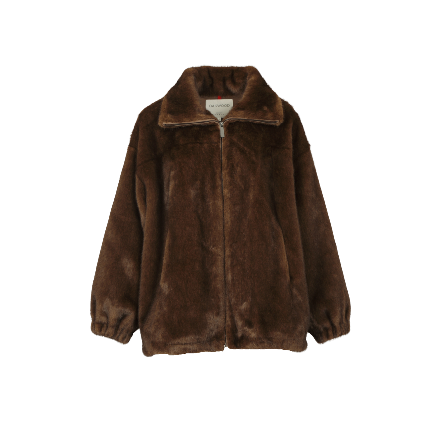 AGNES (REF. 65290) CHOCO - BLOUSON EN FAUSSE FOURRURE