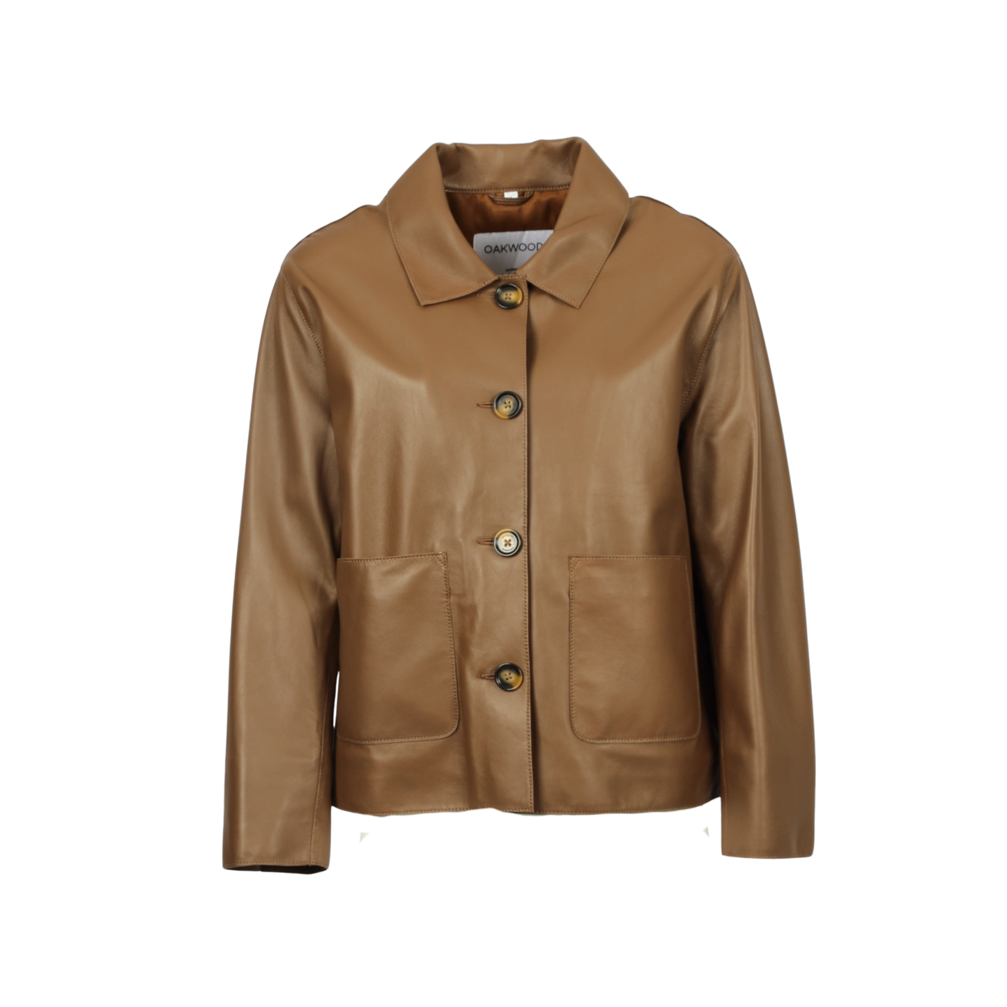 HOUSTON (REF. 65311) MARRON CLAIR- VESTE EN CUIR DE MOUTON OAKWOOD