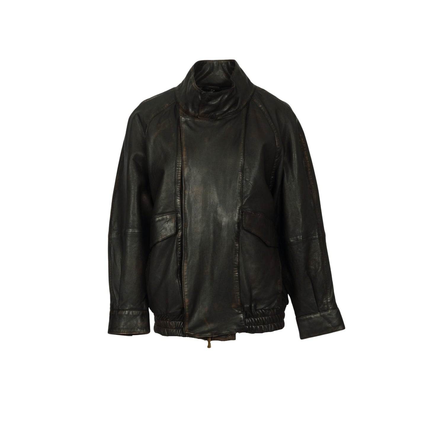 SAILOR (REF. 65350) MARRON VIEILLI - BLOUSON EN CUIR DE MOUTON OAKWOOD