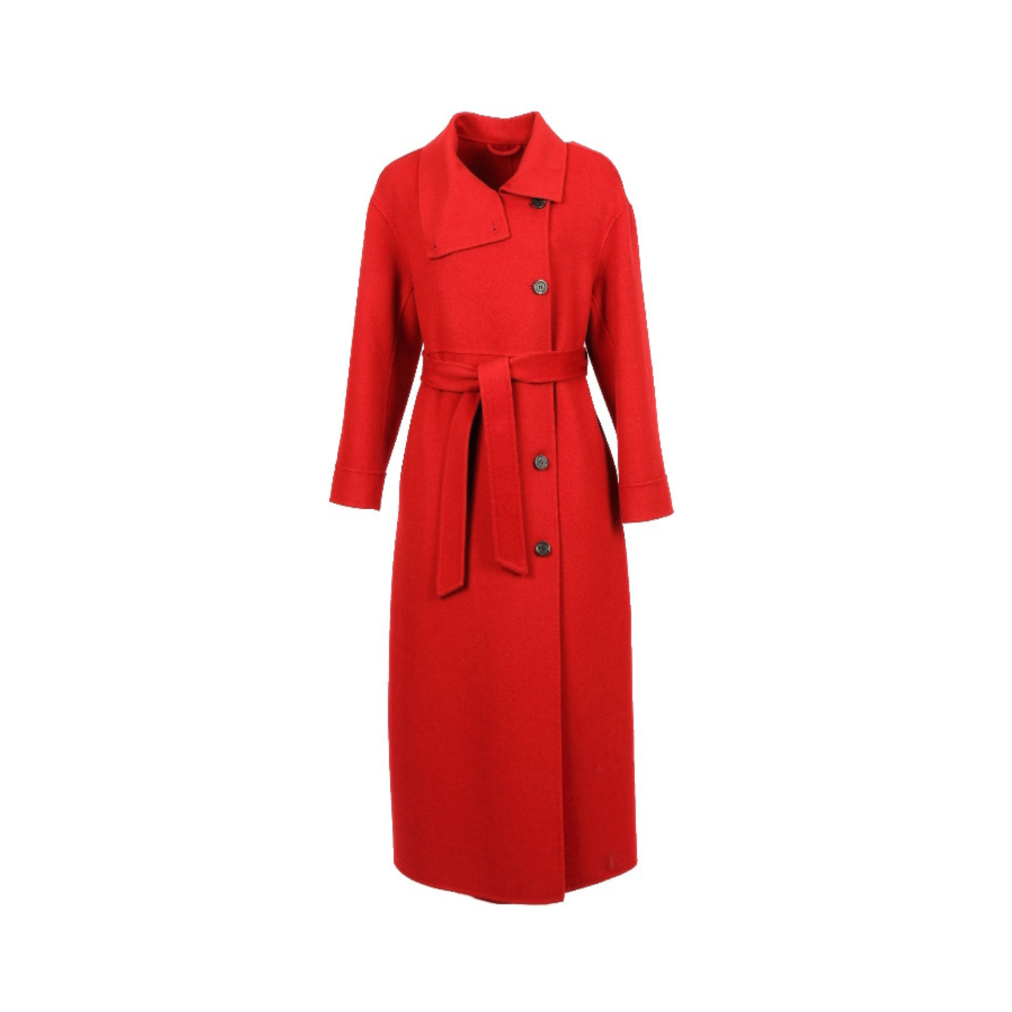 
PANAME (REF. 65355) ROUGE- MANTEAU EN LAINE  AVEC CEINTURE
