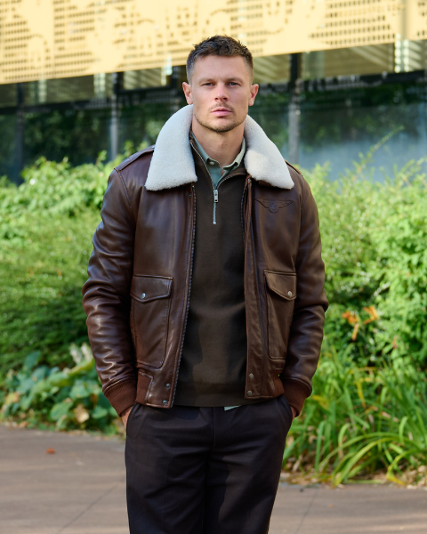 BLOUSON B12 65177 MARRON