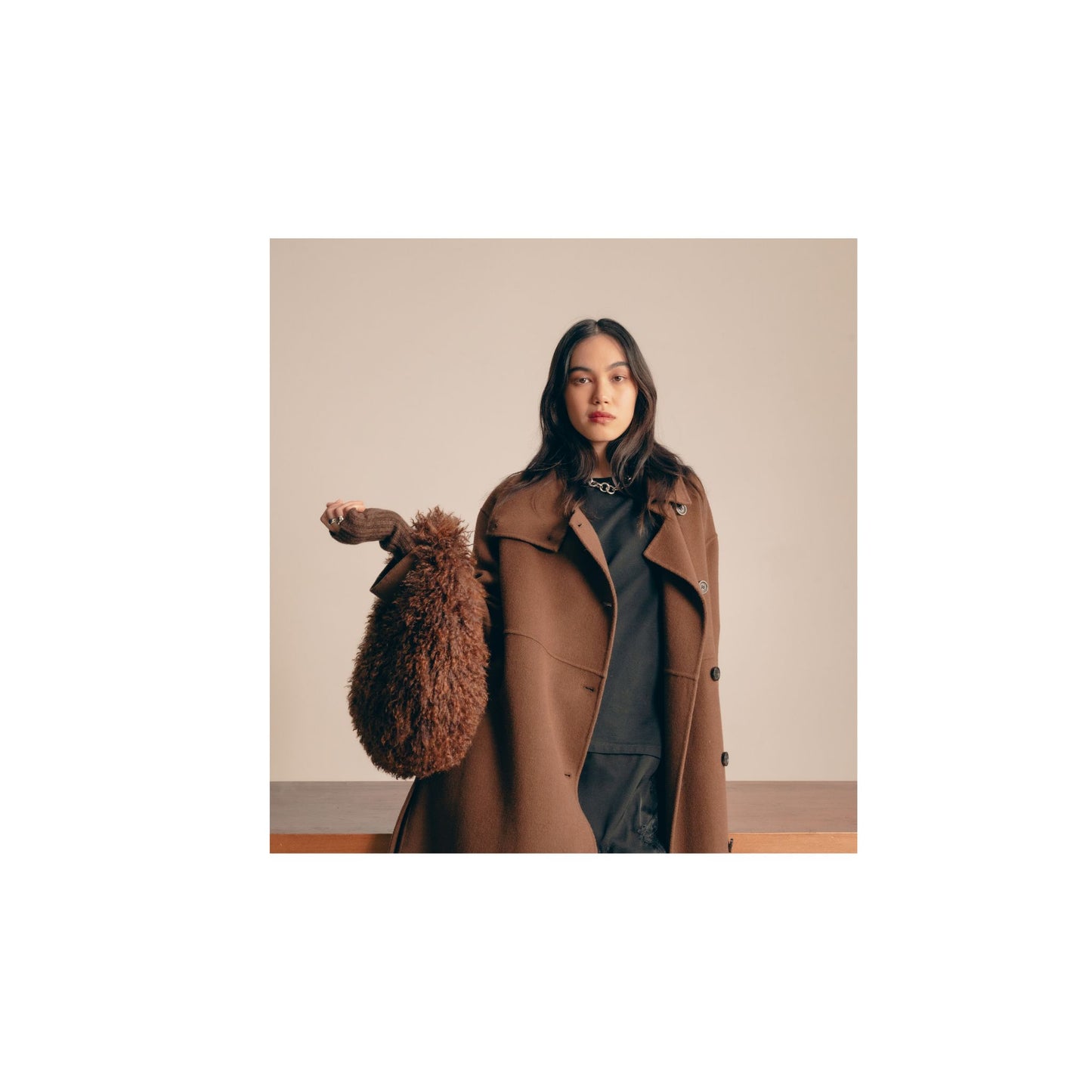 SPOTY  (REF. 65264) CUIVRE - SAC EN FAUSSE FOURRURE